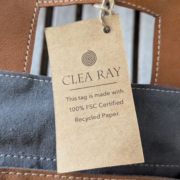 NWT Clea Ray Blue Canvas & Flowers Beer Carrier - Picture 4 of 9